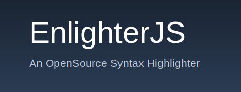 Easy Syntax highlighting using Enlighter JS